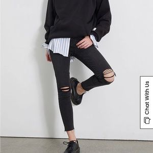 PacSun Black High Waisted Jeggings Size 26